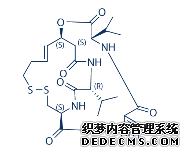 Romidepsin (FK228, Depsipeptide)结构式