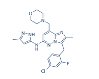 Gandotinib(LY2784544)结构式