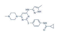 VX-680 (Tozasertib, MK-0457）结构式