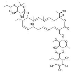Fidaxomicin (OPT-80; PAR-101)结构式