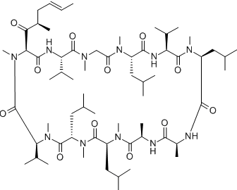 Cyclosporin D结构式