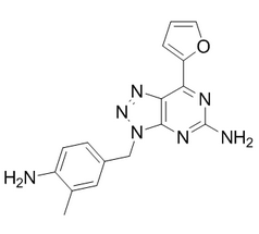 Vipadenant(BIIB-014)结构式