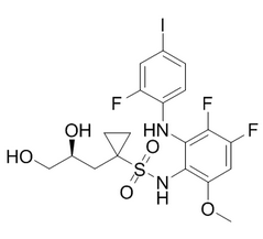 Refametinib (RDEA119, BAY 86-9766)结构式