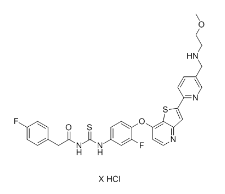 Glesatinib hcl结构式
