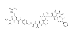 Val-Cit-PAB-MMAE结构式