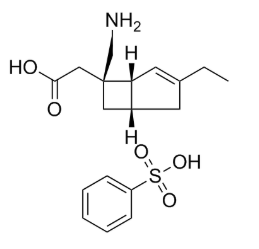 Mirogabalin besylate结构式