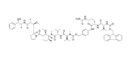 Fmoc-Val-Cit-PAB-MMAE结构式